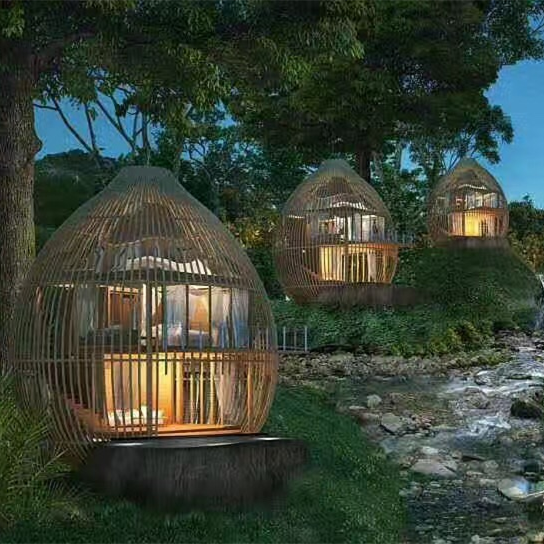 緬甸鳥(niǎo)籠別墅及仿真樹(shù)屋