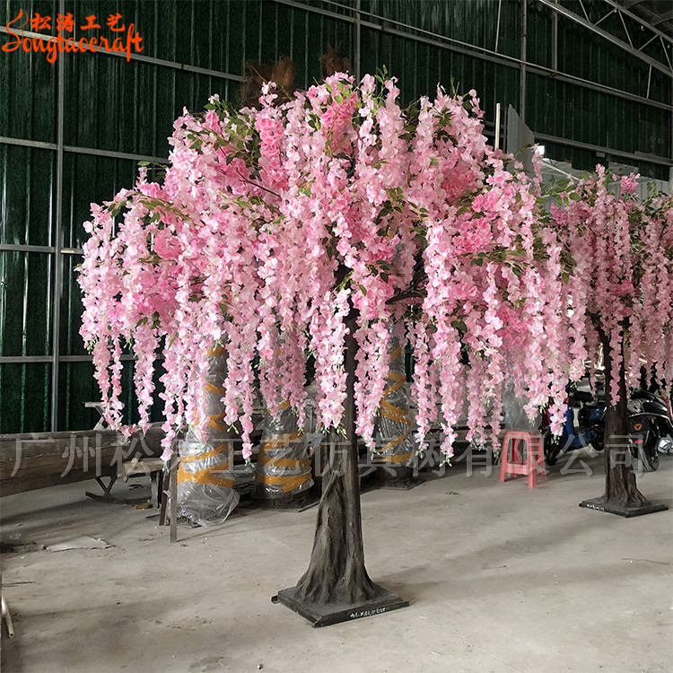 婚慶人造紫藤樹