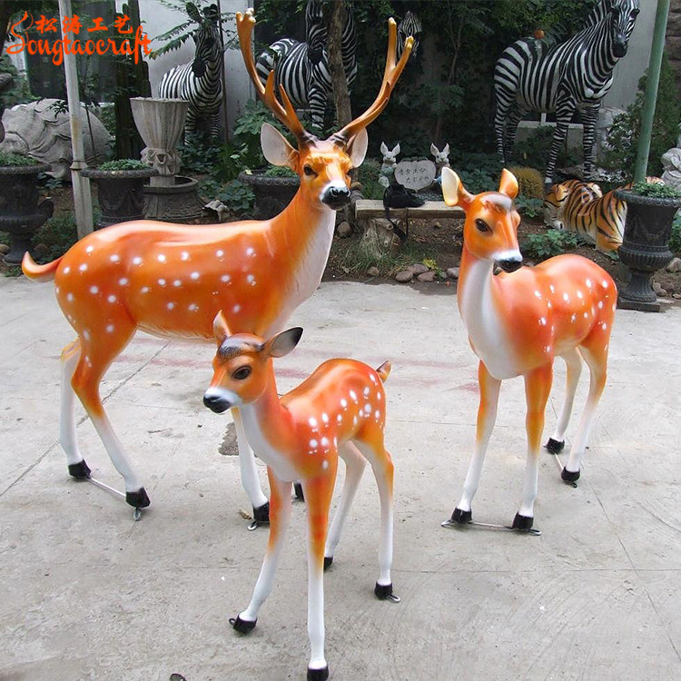 仿真梅花鹿裝飾