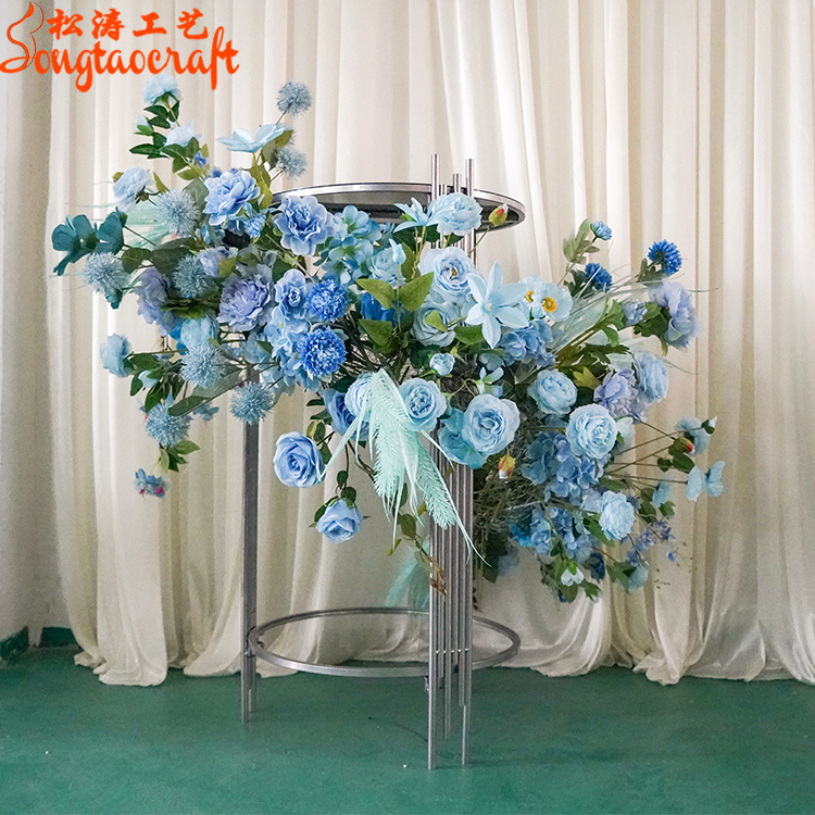 藍(lán)色蝶戀婚慶花藝套裝