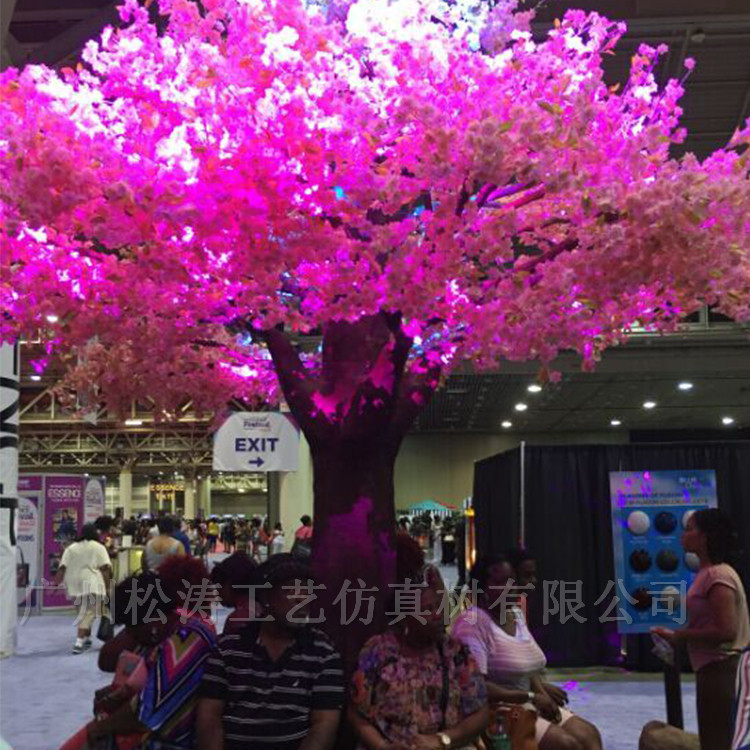廣州松濤人工仿真花樹 人造假櫻花樹廠家直銷