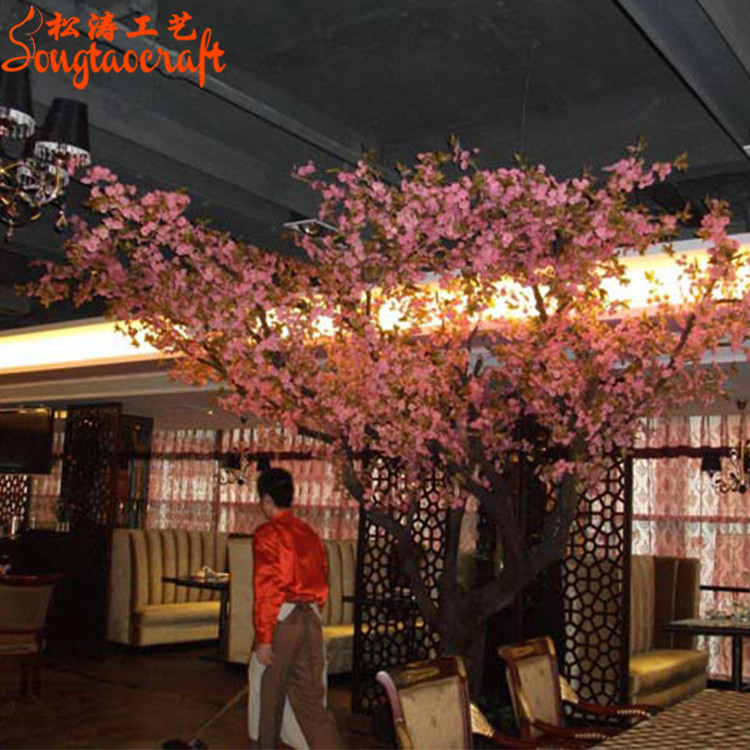 順德大良西餐廳仿真花樹(shù)工程