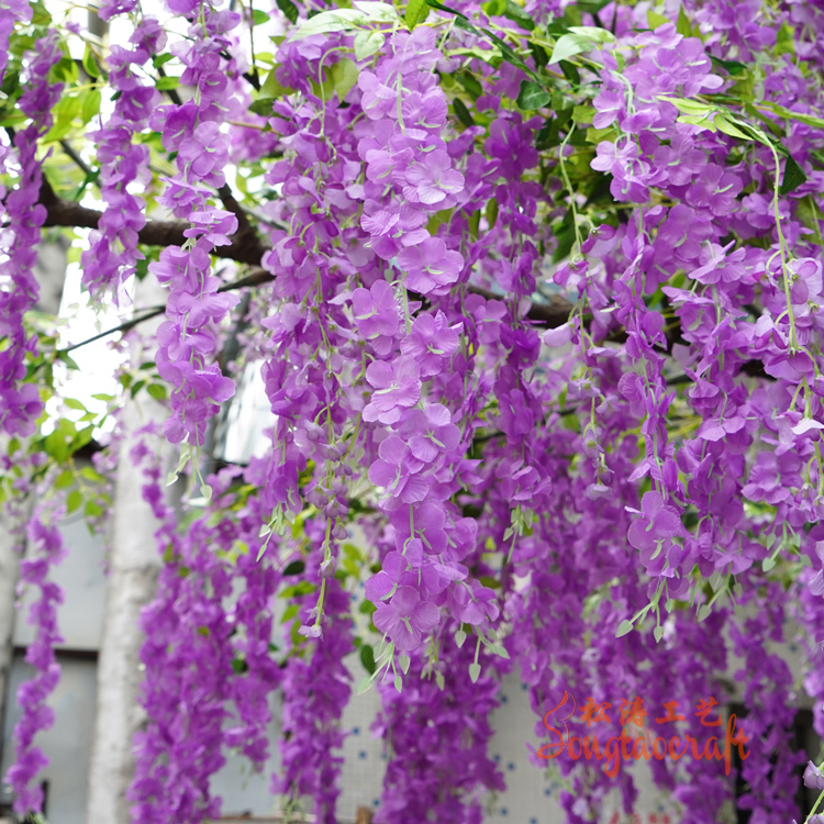 仿真紫藤花仿的“維妙維翹”的秘訣是什么？