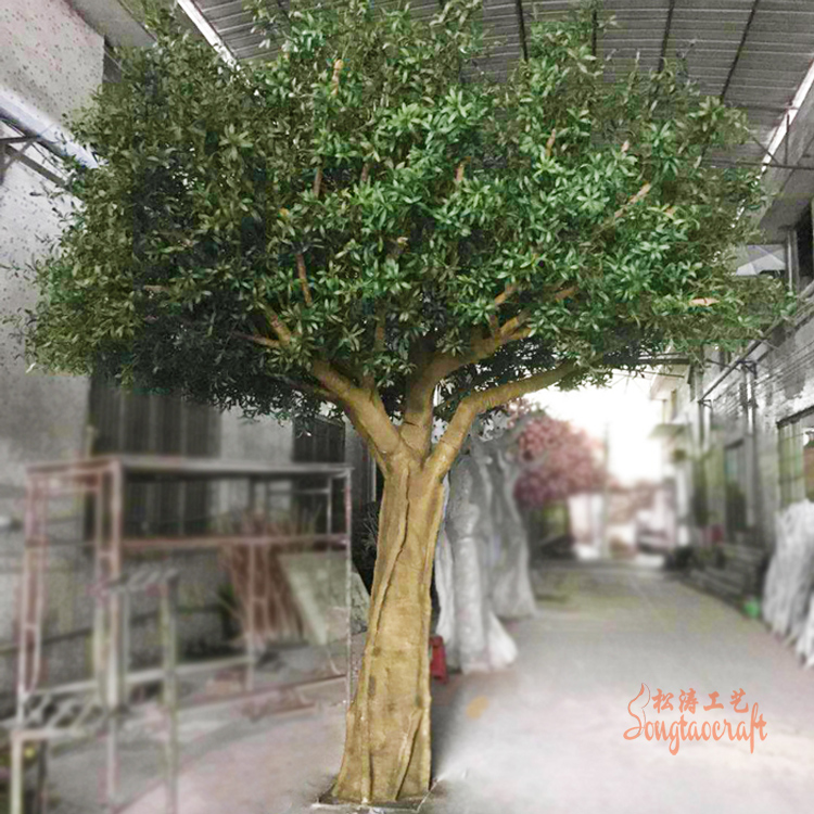 仿真橄欖樹用“玻璃鋼”制作已是主流？