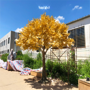 7月新款金色仿真榕樹