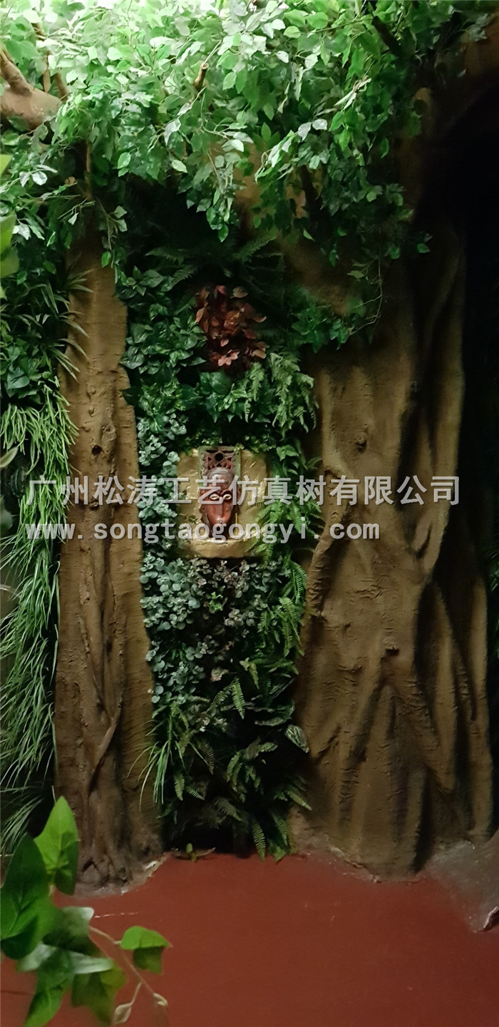 仿真樹(shù)包柱子玻璃鋼榕樹(shù)室內(nèi)裝飾景觀(guān)綠化工程